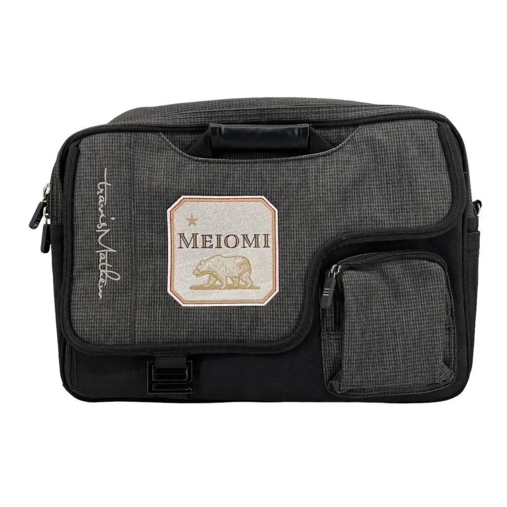 Travis Mathew Heather Gray Logo Golf Laptop Travel Bag Logo Golf